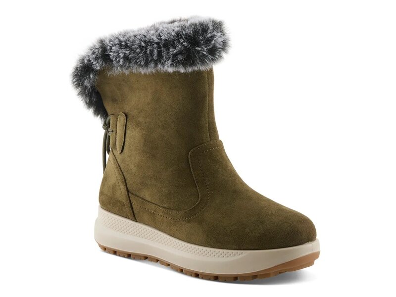 フレクサス レディース シューズ ブーツ・レインブーツ Flexus Aldaz Waterproof Bootie Olive Green グリーン|ReVida 店