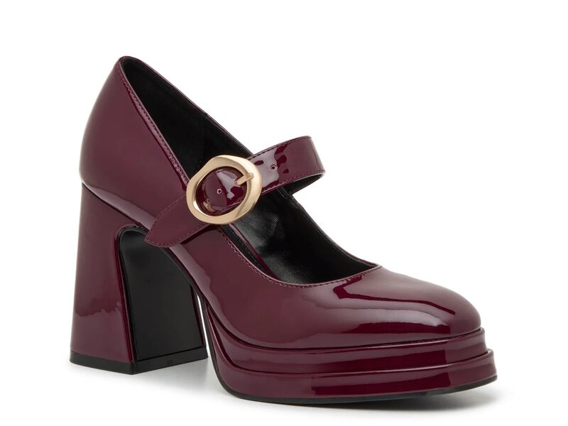 スティーブ マデン レディース シューズ パンプス プラットフォーム Steve Madden Kylee Mary Jane Platform Pump Burgundy バーガンディ