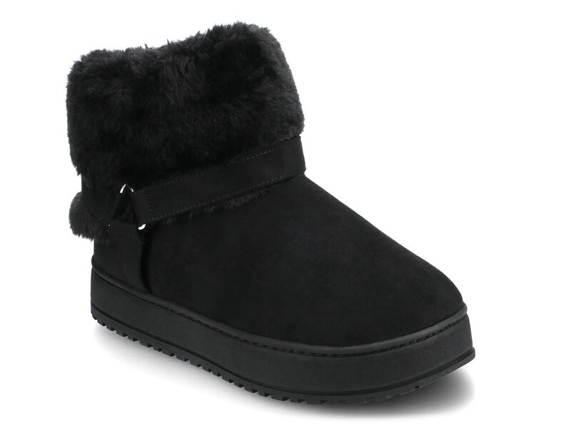 渡航 レディース シューズ ブーツ・レインブーツ Journee Thada Bootie Slipper - Women\u0027s Black 黒いこと