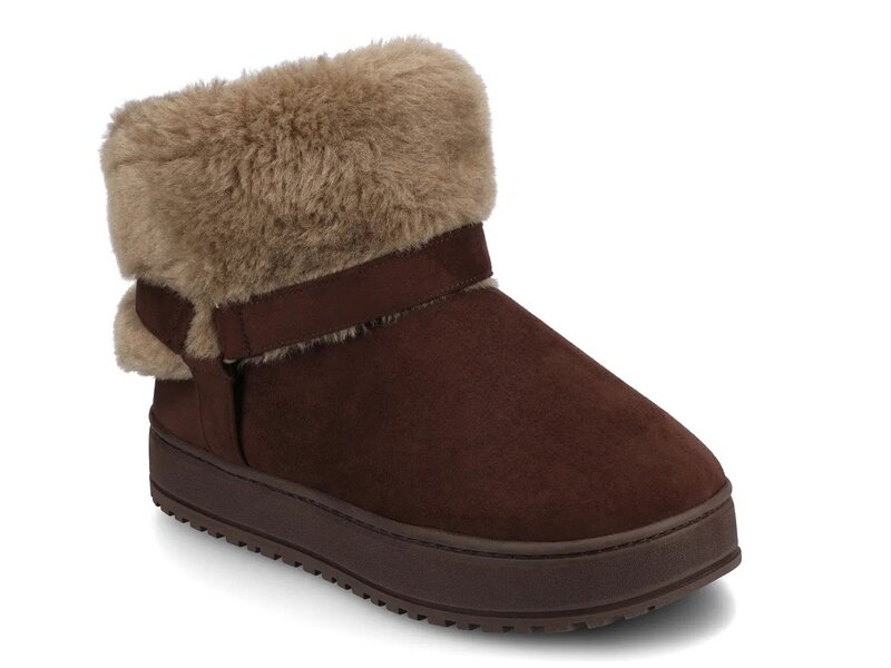 渡航 レディース シューズ ブーツ・レインブーツ Journee Thada Bootie Slipper - Women\u0027s Chocolate Brown 赤銅色
