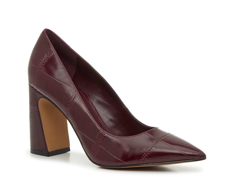 ヴィンスカムート レディース シューズ パンプス Vince Camuto Ableen Pump Burgundy Synthetic バーガンディ｜ReVida 店