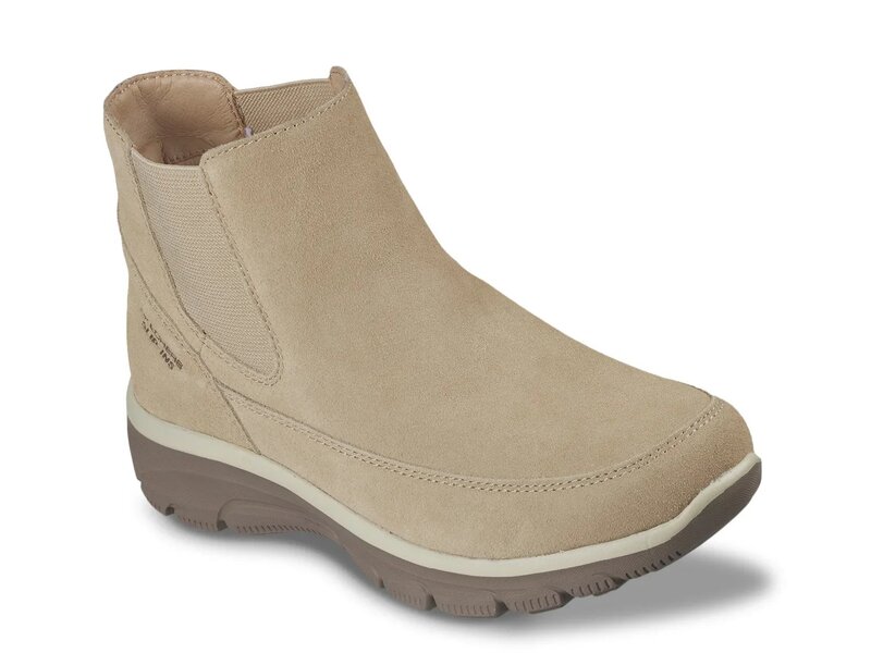 スケッチャーズ レディース シューズ ブーツ・レインブーツ チェルシーブーツ チェルシー ブーツ Skechers Hands Free Slip-ins Easy Going Casual Icon Chelsea Boot Taupe トープ