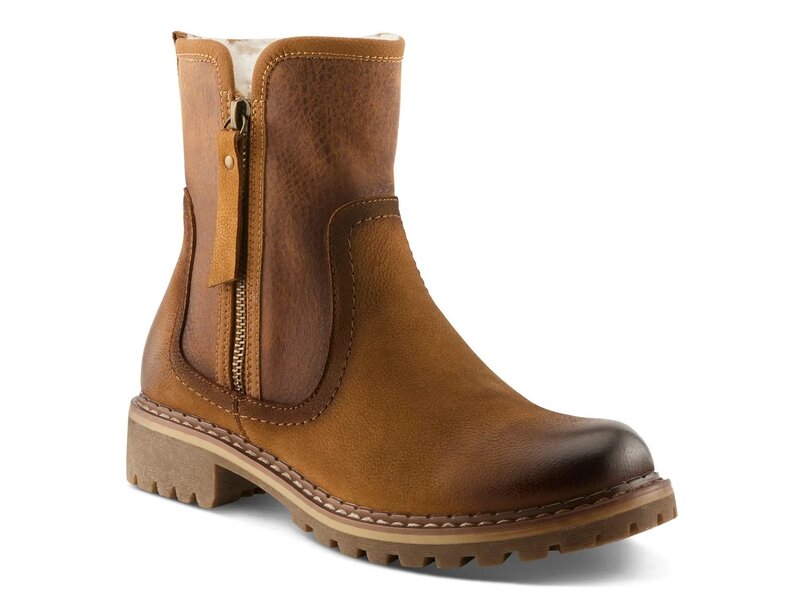 スプリングステップ レディース シューズ ブーツ・レインブーツ Spring Step Jovany Bootie Cognac｜ReVida 店