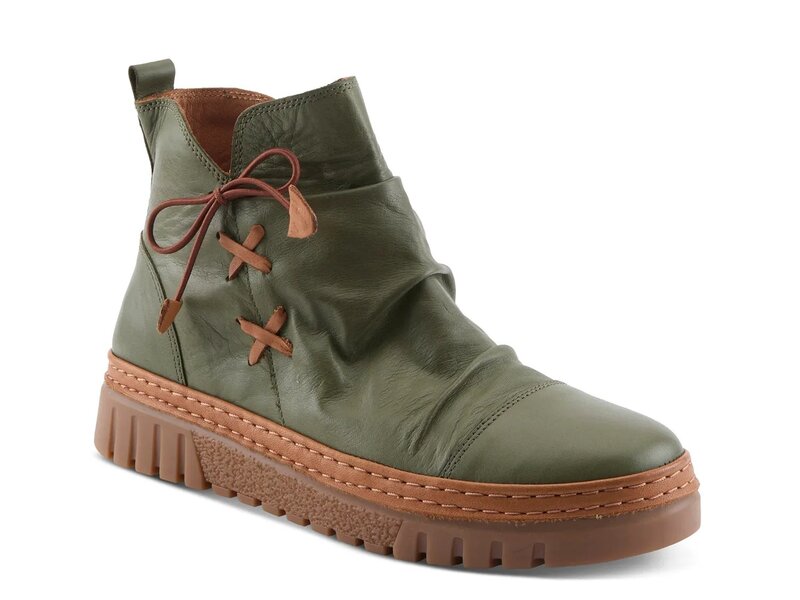 スプリングステップ レディース シューズ ブーツ・レインブーツ Spring Step Vandis Bootie Dark Green グリーン