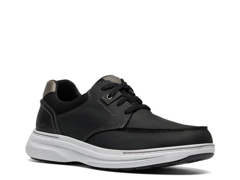 クラークス メンズ シューズ スニーカー Clarks Craftwell Moc Sneaker Black Leather 黒いこと