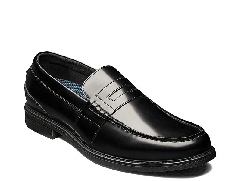 ノンブッシュ メンズ シューズ スリッポン・ローファー Nunn Bush Lincoln Penny Loafer Black ブラック