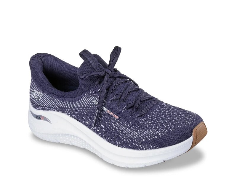 スケッチャーズ レディース シューズ スニーカー Skechers Hands Free Slip-ins Arch Fit 2.0 Sweet Stride Sneaker Navy 米国海軍
