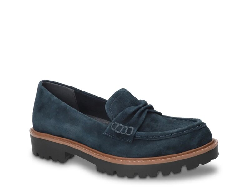 ベラヴィータ レディース シューズ スリッポン・ローファー Bella Vita Avalon Loafer Navy Suede ネイビー|ReVida 店