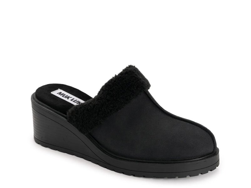 ムクルクス レディース シューズ サンダル MUK LUKS Sophia Wedge Mule Black ブラック