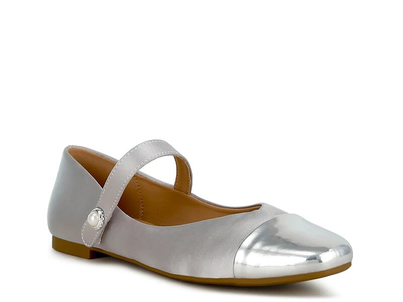 ロンドンラグ レディース シューズ パンプス London Rag Albi Mary Jane Flat Silver シルバー