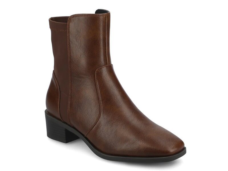 ジャーニー レディース シューズ ブーツ・レインブーツ Journee Renna Bootie Dark Brown Synthetic ブラウン|ReVida 店
