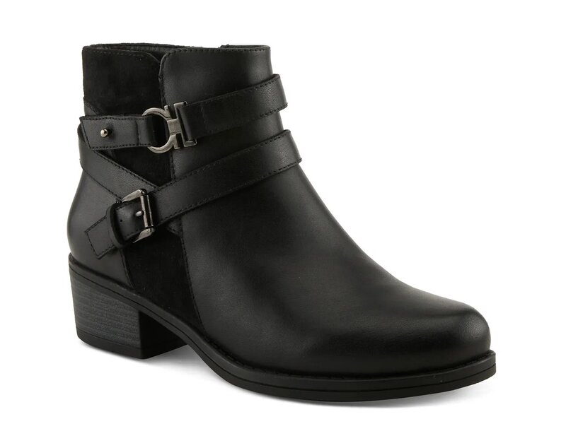 弾機足取り レディース シューズ ブーツ・レインブーツ Spring Step Kochela Bootie Black 黒いこと