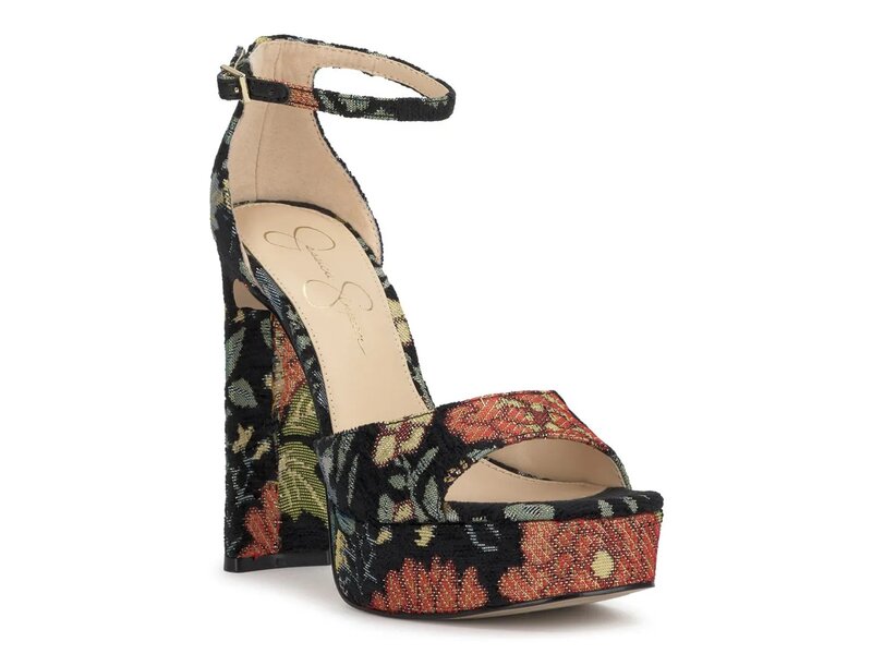 ジェシカシンプソン レディース シューズ サンダル プラットフォーム Jessica Simpson Telxia Platform Sandal Black/Multicolor ブラック