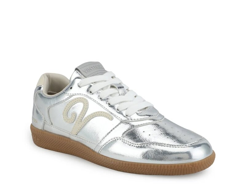 ヴィンテージハバナ レディース シューズ スニーカー Vintage Havana Whiz Sneaker Silver Leather しろがね色