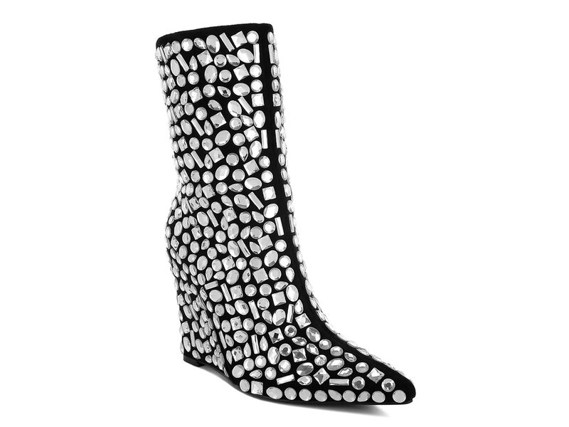 ロンドンラグ レディース シューズ ブーツ・レインブーツ London Rag Trend Titan Wedge Bootie Black ブラック|ReVida 店