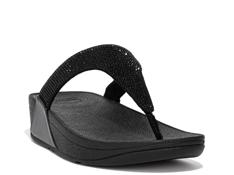 フィットフロップ レディース シューズ サンダル FitFlop Lulu Crystal Wedge Sandal Grey グレー