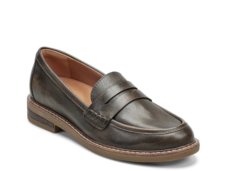 アース レディース シューズ スリッポン・ローファー Earth Javas Penny Loafer Grey グレー｜ReVida 店