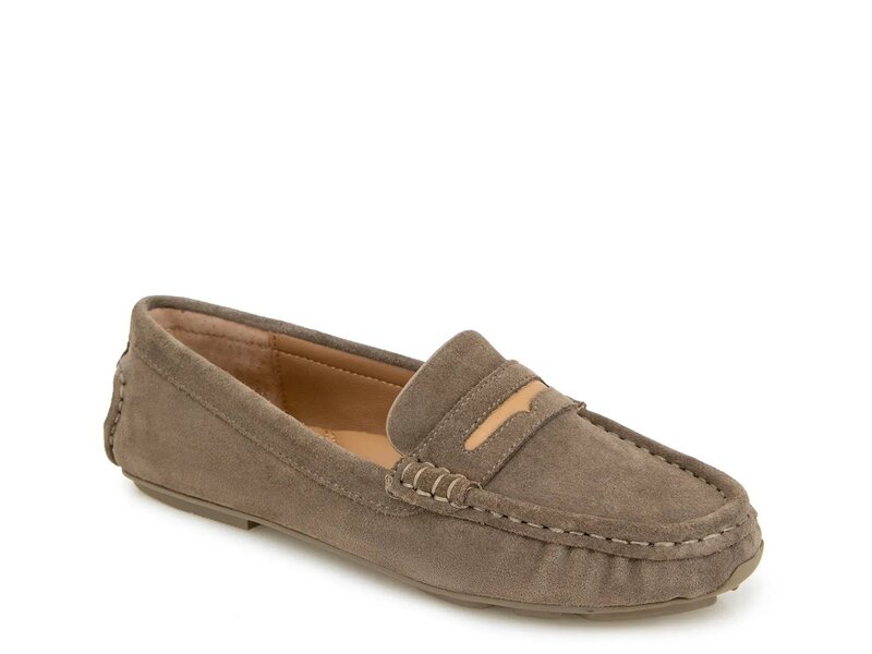 ケネスコール レディース シューズ スリッポン・ローファー Gentle Souls by Kenneth Cole Madison Driving Loafer Beige Suede ベージュ