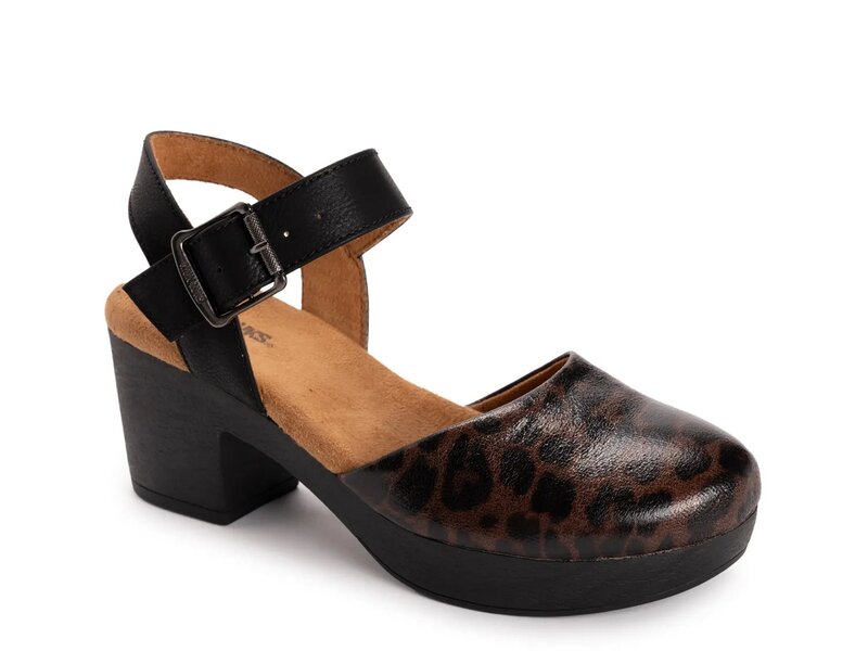 ムクルクス レディース シューズ サンダル プラットフォーム MUK LUKS Merritt Platform Sandal Brown Leopard Print ブラウン