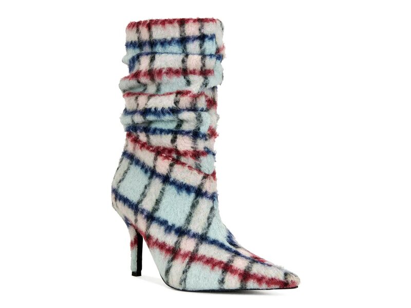 アザレア ワン レディース シューズ ブーツ・レインブーツ Azalea Wang Sanjiv Bootie Blue/Multicolor ブルー｜ReVida 店