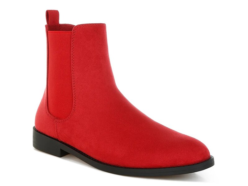 ロンドンラグ レディース シューズ ブーツ・レインブーツ London Rag Ayasa Bootie Red レッド｜ReVida 店