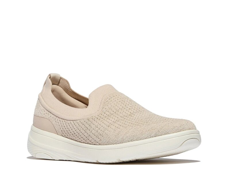 相応うフロップ レディース シューズ スリッポン・ローファー スニーカー FitFlop Super-Q Slip-On Sneaker Taupe トープ