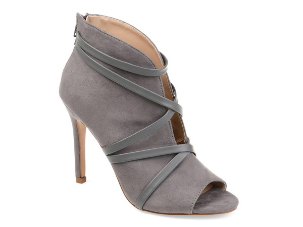 ジュルネ コレクション レディース シューズ ブーツ・レインブーツ Journee Collection Samara Bootie Grey グレー