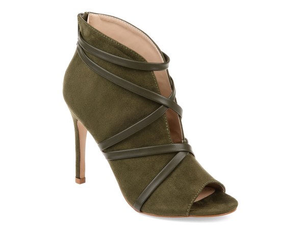 ジュルネ コレクション レディース シューズ ブーツ・レインブーツ Journee Collection Samara Bootie Olive Green グリーン