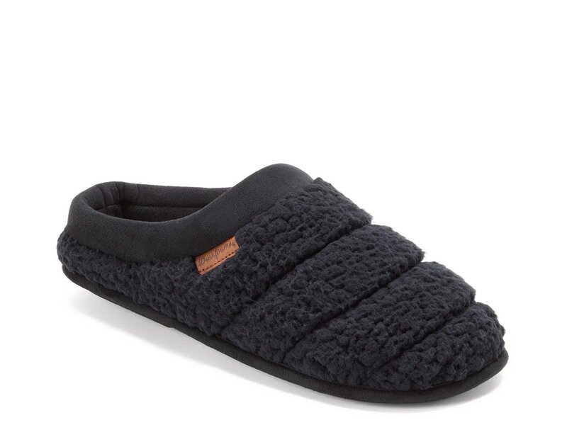 ディアフォームズ メンズ シューズ サンダル Dearfoams Asher Scuff Slipper - Men's Black/Black ブラック