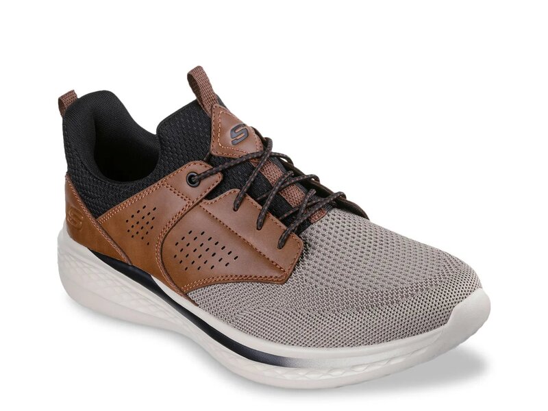 スケッチャーズ メンズ シューズ スニーカー Skecherslade Breyer Sneaker - Men's Black/Brown/Taupe ブラック｜ReVida 店 17,136円