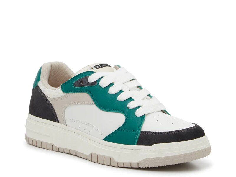 ヴィンスカムート メンズ シューズ スニーカー Vince Camuto Patrek Court Sneaker - Men's White/Green/Black ホワイト|ReVida 店