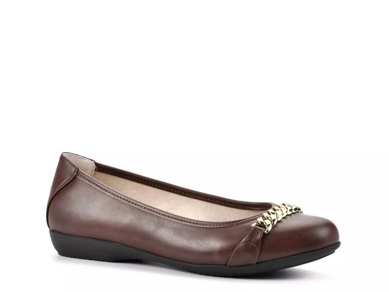 クリフバイホワイトマウンテン レディース シューズ パンプス Cliffs by White Mountain Charmed Ballet Flat Dark Brown ブラウン
