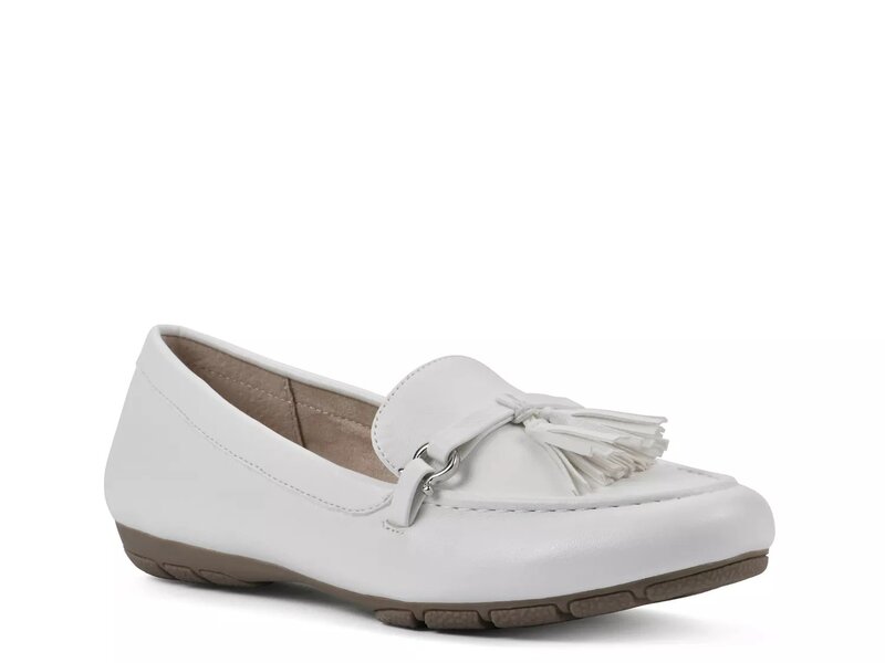 クリフバイホワイトマウンテン レディース シューズ スリッポン・ローファー Cliffs by White Mountain Gush Driving Loafer White ホワイト｜ReVida 店