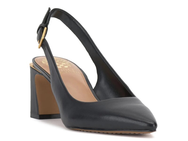 ヴィンスカムート レディース シューズ パンプス Vince Camuto Hamden Pump Black Leather 黒いこと