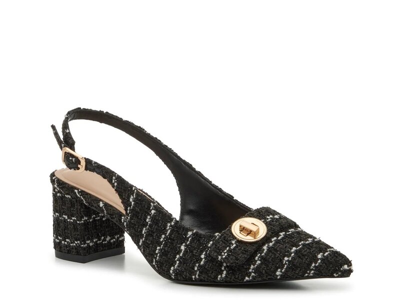 ケリー＆ケイティ レディース シューズ パンプス Kelly & Katie Bettia Pump Black/White Tweed Print ホワイト
