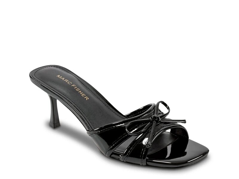 マークフィッシャー レディース シューズ サンダル Marc Fisher Delphy Sandal Black Patent ブラック