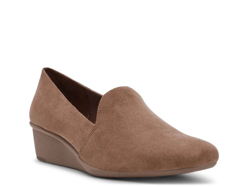アンクライン レディース シューズ スリッポン・ローファー Anne Klein Wendell Wedge Slip-On Truffle レディース靴-靴-ローファー
