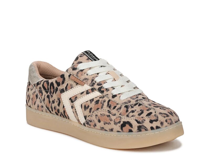 ドクター・ショール レディース シューズ スニーカー Dr. Scholl's Rebel Sport Sneaker Tan/Black Leopard Print Suede ブラック