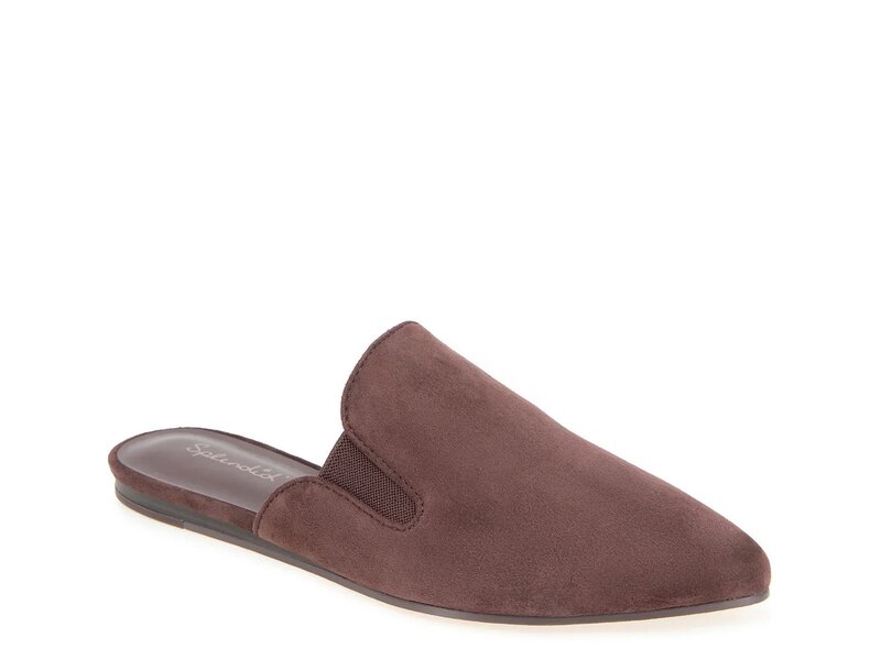 スプレンディット レディース シューズ サンダル Splendid Liza Mule Black Cherry Suede ブラック