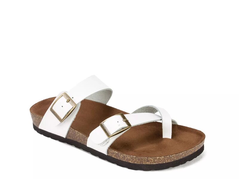 ホワイトマウンテン レディース シューズ サンダル White Mountain Gracie Slide Sandal White Leather ホワイト
