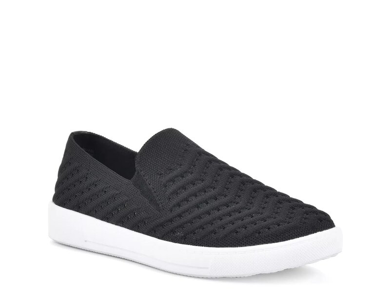 白いこと牟礼 レディース シューズ スニーカー White Mountain Courage Slip-On Sneaker Black 黒いこと