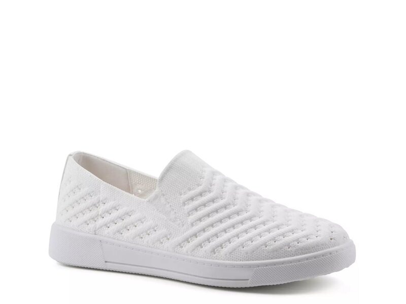 白いこと牟礼 レディース シューズ スニーカー White Mountain Courage Slip-On Sneaker White 白いこと