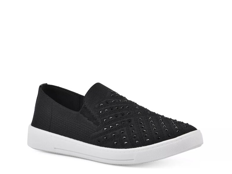 白いこと牟礼 レディース シューズ スニーカー White Mountain Upbring Slip-On Sneaker Black 黒いこと
