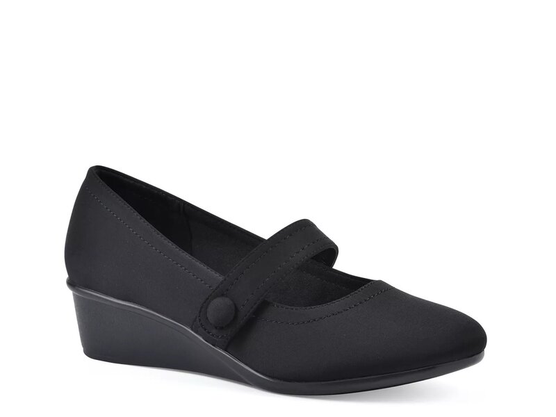 クリフバイホワイトマウンテン レディース シューズ パンプス Cliffs by White Mountain Brightly Wedge Pump Black ブラック｜ReVida 店