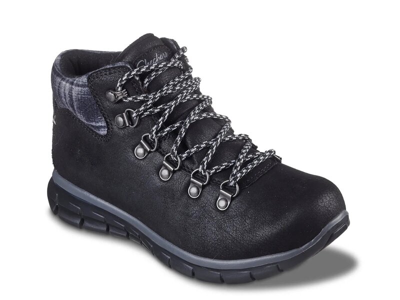 スケッチャーズ レディース シューズ ブーツ・レインブーツ Skechersynergy Plaid Mood Bootie Black ブラック 15,184円