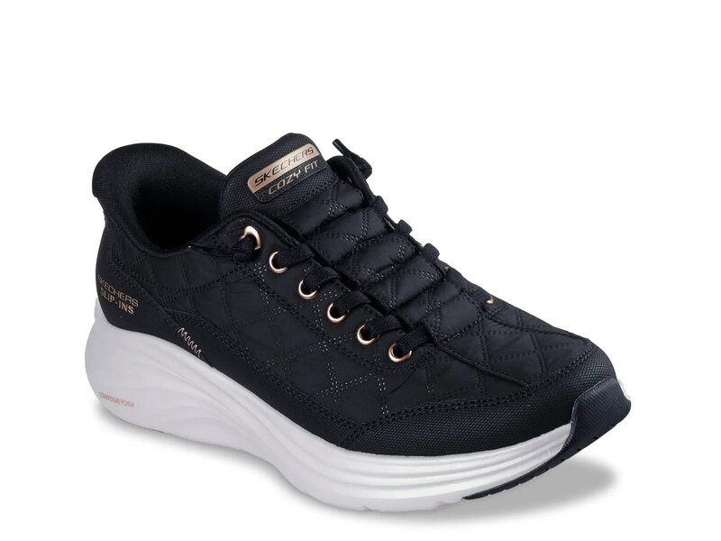 スケッチャーズ レディース シューズ スリッポン・ローファー スニーカー Skecherslip-ins Contour Foam Cozy Fit Slip-On Sneaker - Women's Black/Rose Gold ブラック