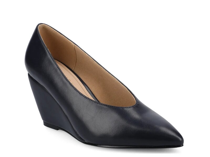 ジャーニー レディース シューズ パンプス Journee Danika Wedge Pump Navy ネイビー｜ReVida 店