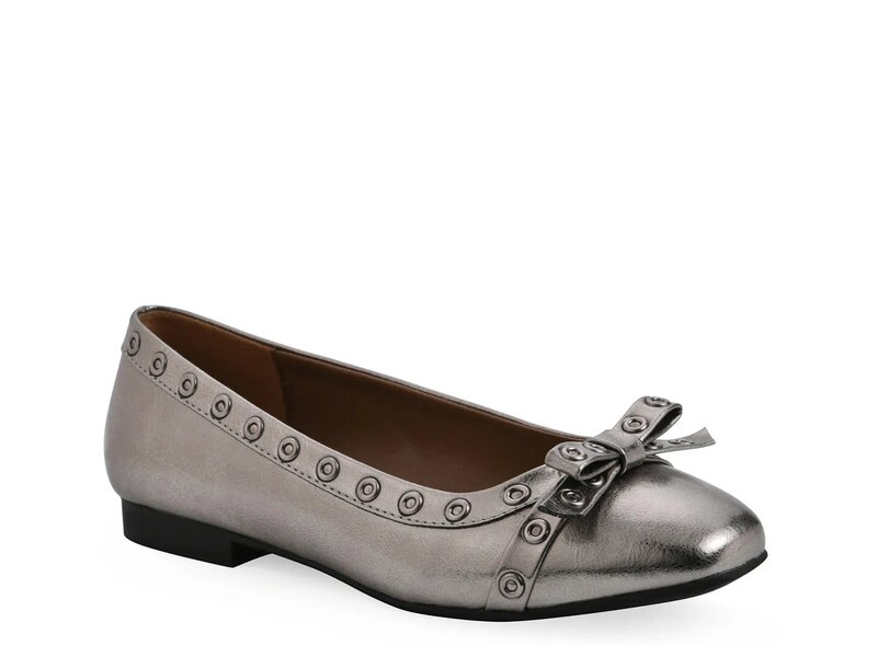 ホワイトマウンテン レディース シューズ パンプス White Mountain Bodhi Flat Pewter Metallic ピューター