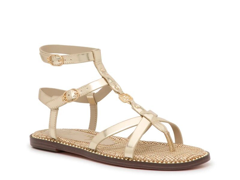 サムエデルマン レディース シューズ サンダル Tシャツ Sam Edelman Teeni Gladiator Sandal Gold Metallic ゴールド 14,768円