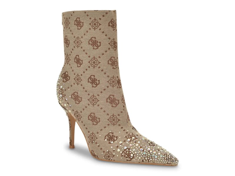 ゲス レディース シューズ ブーツ・レインブーツ Guess Gomoray Bootie Medium Brown ブラウン｜ReVida 店